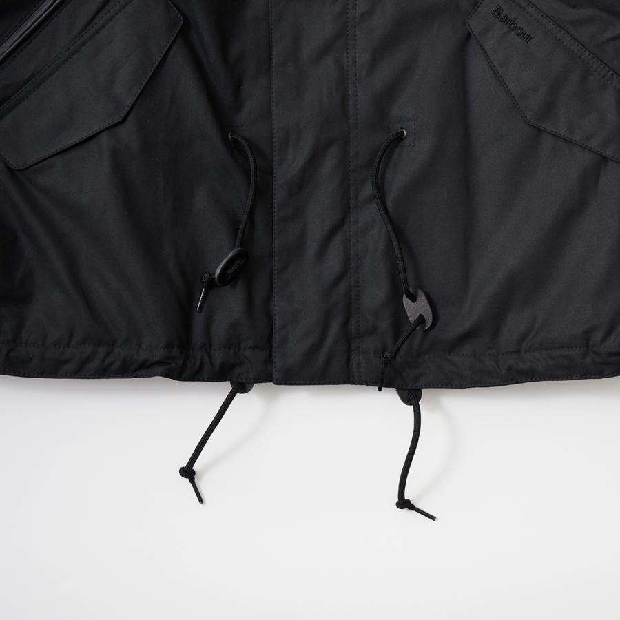 BARBOUR バブアー ショート ウインド ワックスパーカー メンズの画像