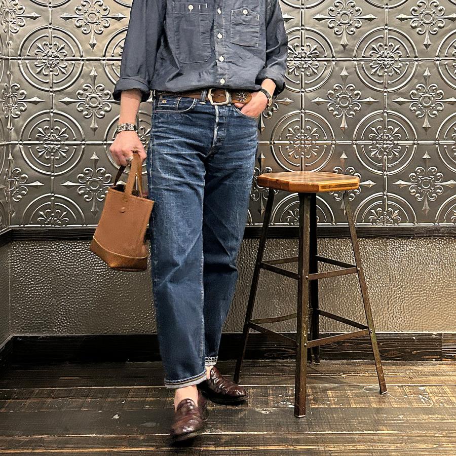 HERITAGE LEATHER ヘリテイジレザー Explorer別注 スエードレザー ミニトートバッグ アメリカ製の画像