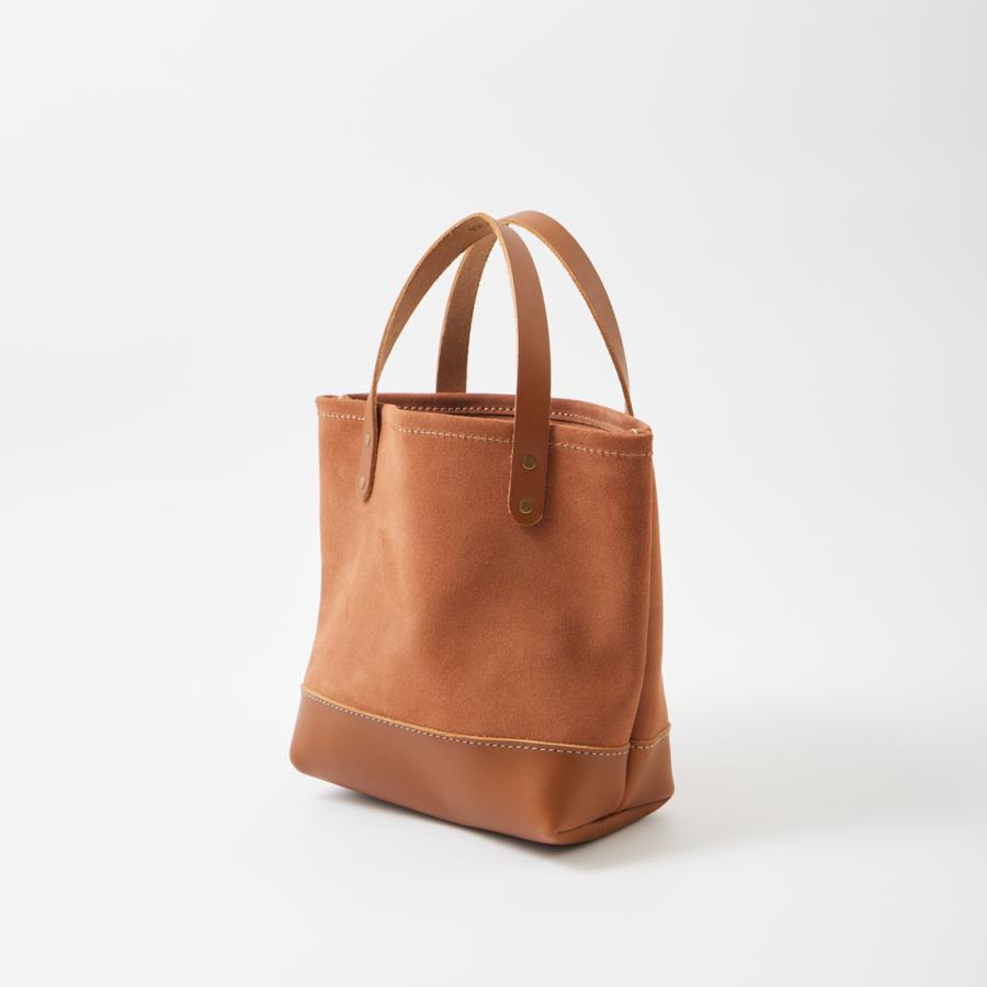 HERITAGE LEATHER ヘリテイジレザー Explorer別注 スエードレザー ミニトートバッグ アメリカ製の画像