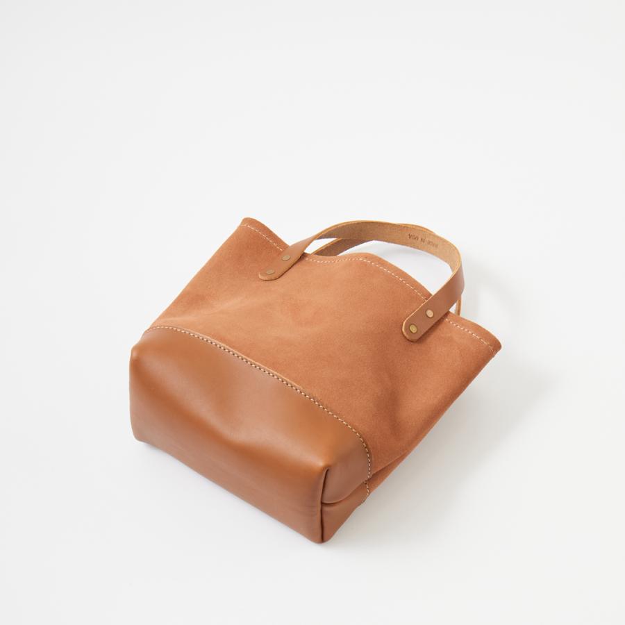 HERITAGE LEATHER ヘリテイジレザー Explorer別注 スエードレザー ミニトートバッグ アメリカ製の画像