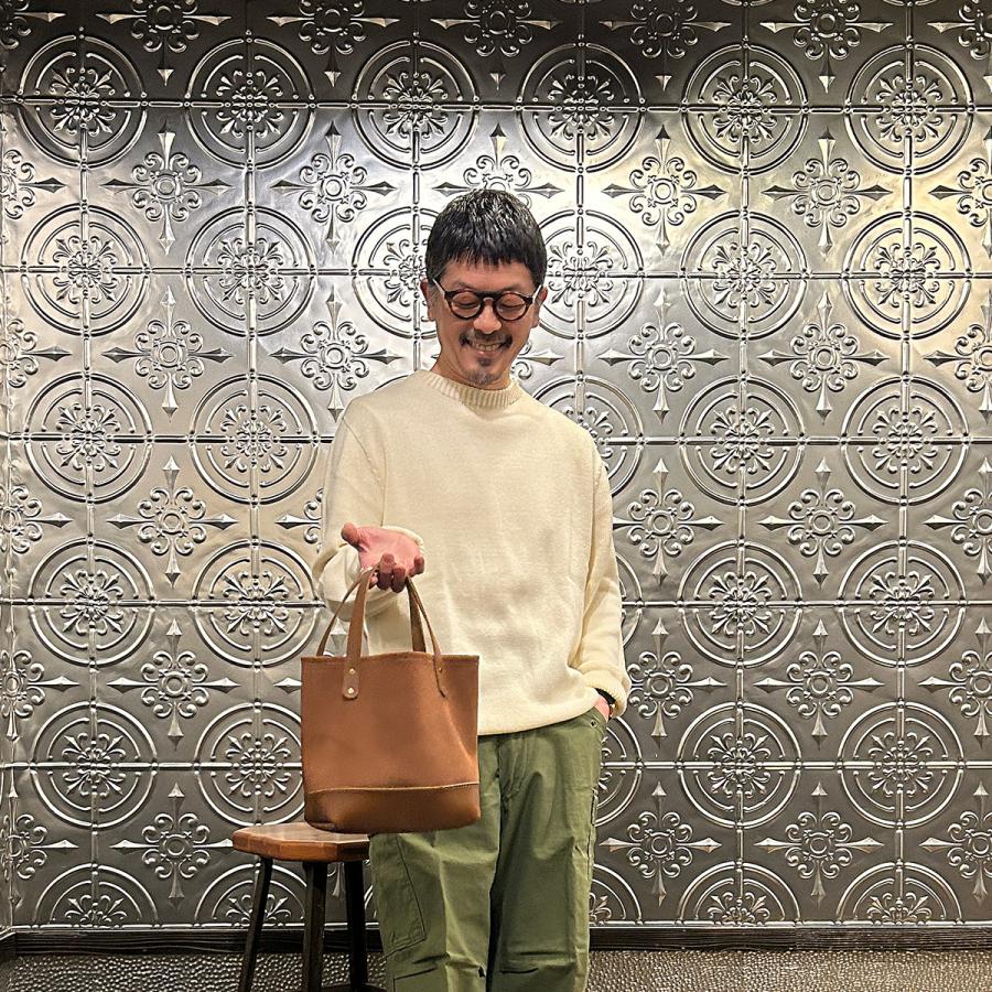 HERITAGE LEATHER ヘリテイジレザー Explorer別注 スエードレザー ミニトートバッグ アメリカ製の画像