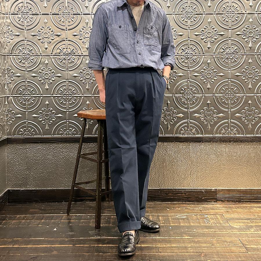 D.C. WHITE ディーシーホワイト ザネイビー チノパン メンズ 日本製_13