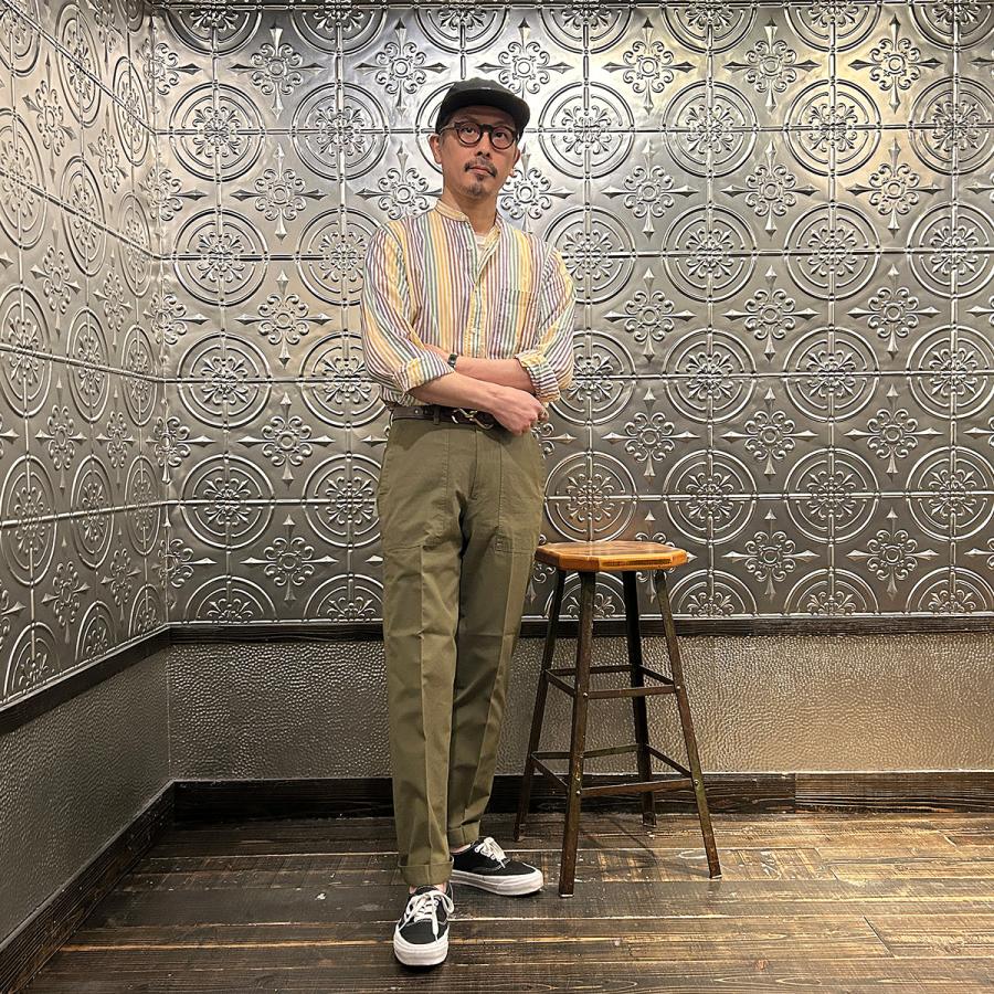 【2026春夏 ポップアップイベント 期間限定販売】BARNSTORMER バーンストーマー  ドレスファティーグパンツ ロングレングス 日本製 |  | 08