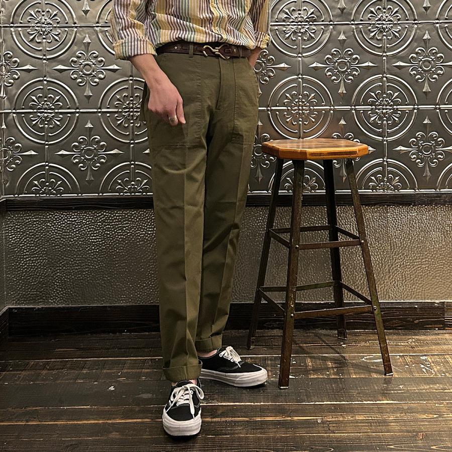 【2026春夏 ポップアップイベント 期間限定販売】BARNSTORMER バーンストーマー  ドレスファティーグパンツ ロングレングス 日本製 |  | 09