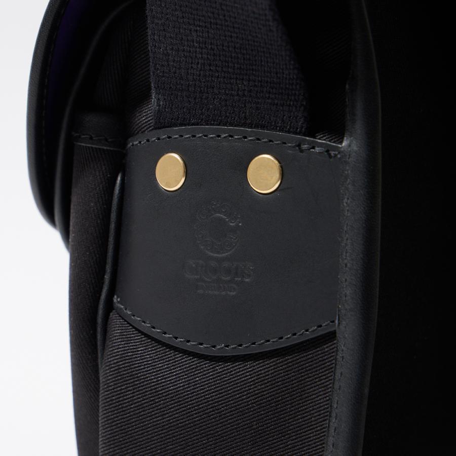 CROOTS （クルーツ）ブライドルレザーコンビ バッグ CROOTS クルーツ キャンバス ブライドルレザー ミディアム