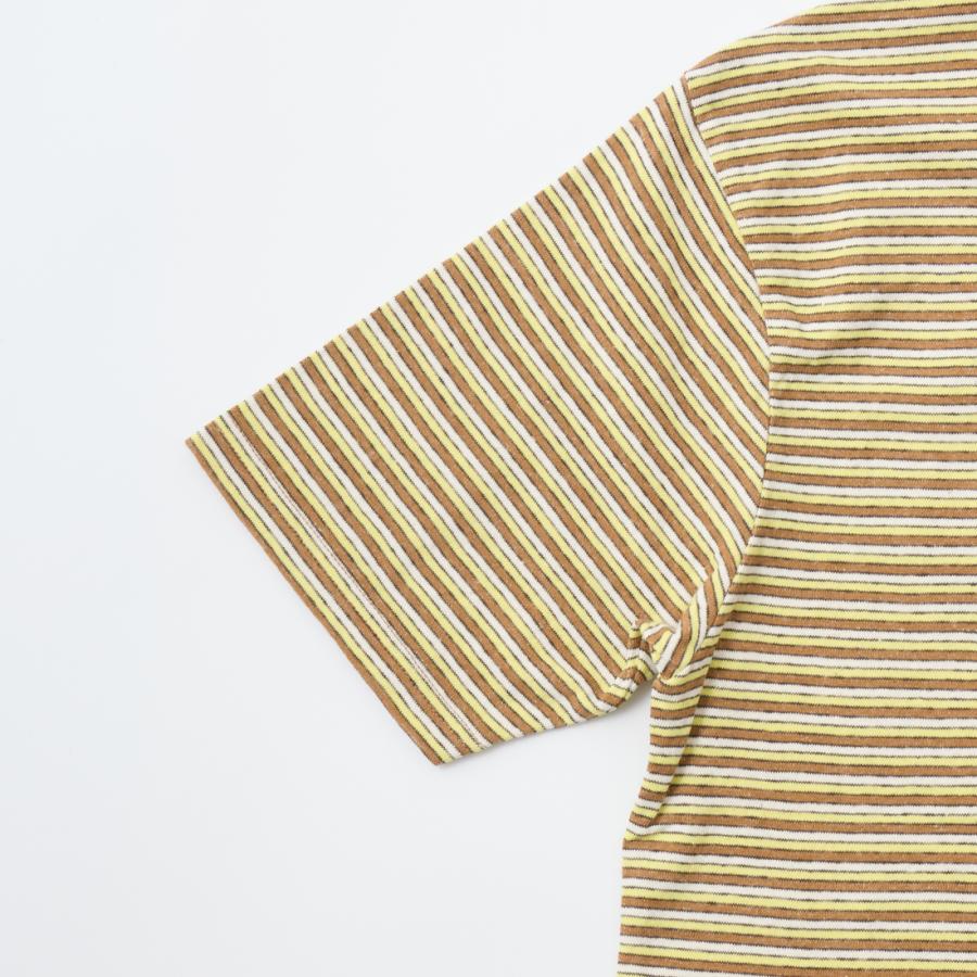 【対象ボーダーTシャツ2枚購入でノベルティプレゼント】FELCO フェルコ  クルーネック ストライプ ポケットTシャツ メンズ 日本製 | FELCO | 03