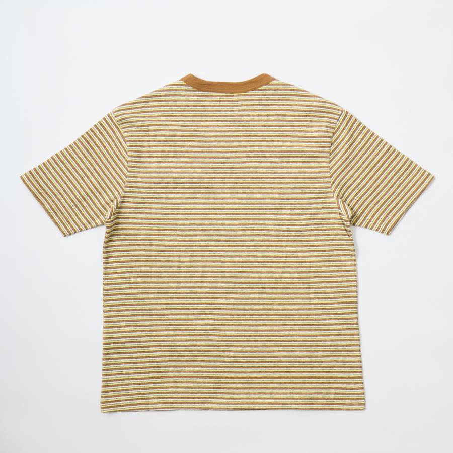 【対象ボーダーTシャツ2枚購入でノベルティプレゼント】FELCO フェルコ  クルーネック ストライプ ポケットTシャツ メンズ 日本製 | FELCO | 05