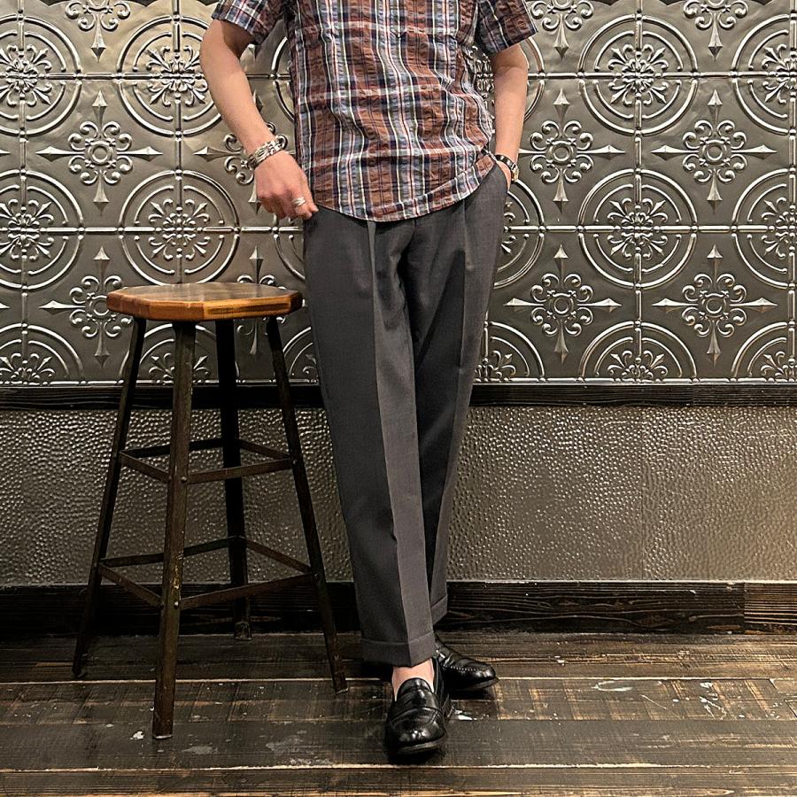 KEATON CHASE USA キートンチェイスユーエスエー 半袖 プルオーバー マドラスチェック シアサッカーシャツ 日本製 | KEATON CHASE | 10