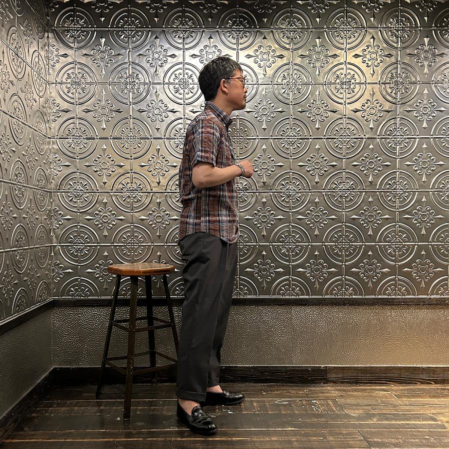 KEATON CHASE USA キートンチェイスユーエスエー 半袖 プルオーバー マドラスチェック シアサッカーシャツ 日本製 | KEATON CHASE | 13