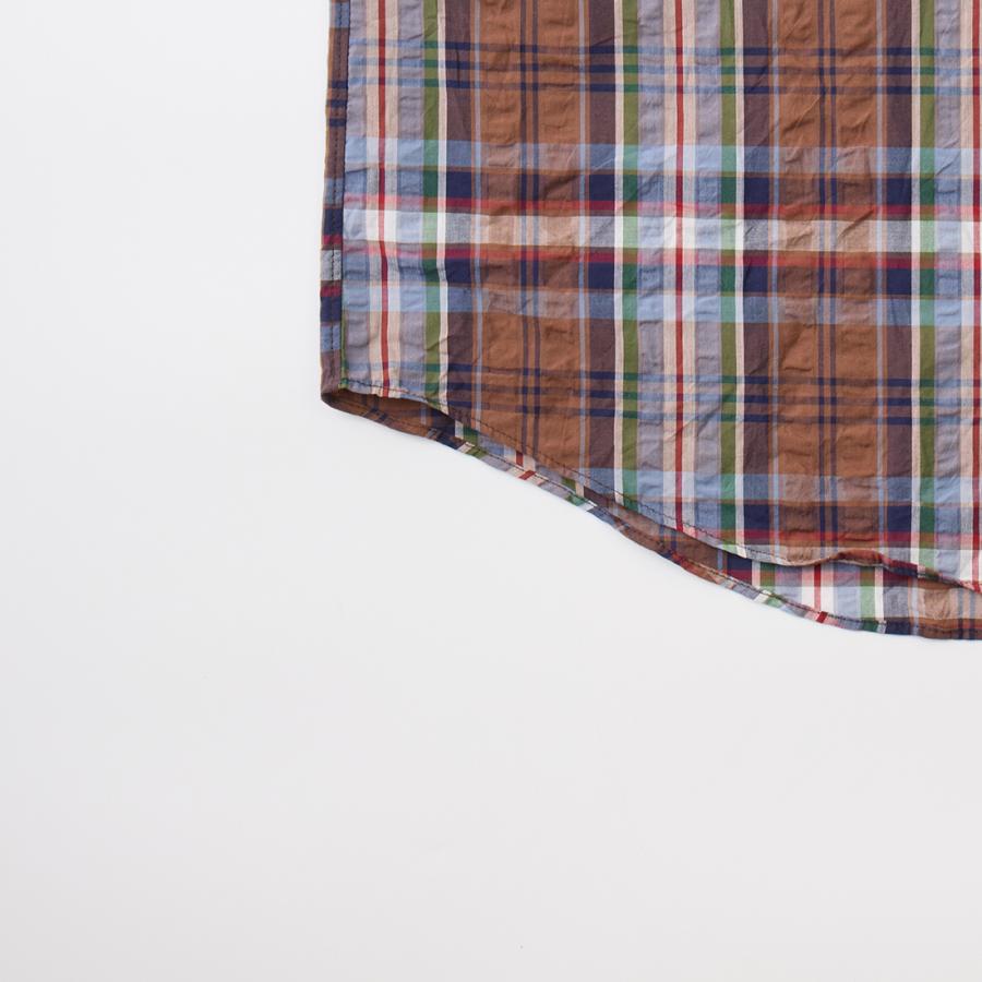 KEATON CHASE USA キートンチェイスユーエスエー 半袖 プルオーバー マドラスチェック シアサッカーシャツ 日本製 | KEATON CHASE | 04