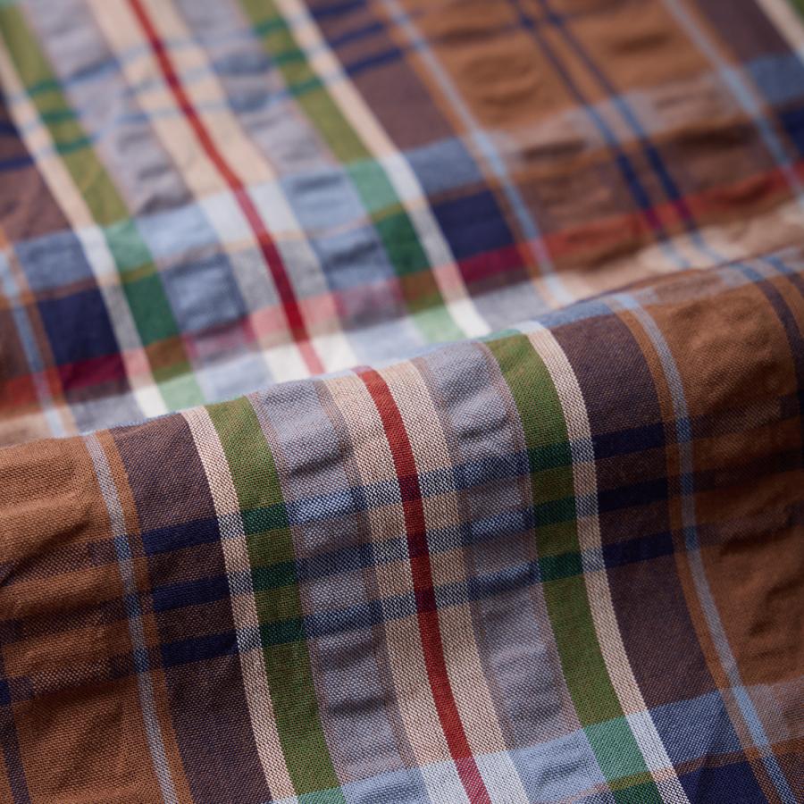 KEATON CHASE USA キートンチェイスユーエスエー 半袖 プルオーバー マドラスチェック シアサッカーシャツ 日本製 | KEATON CHASE | 07