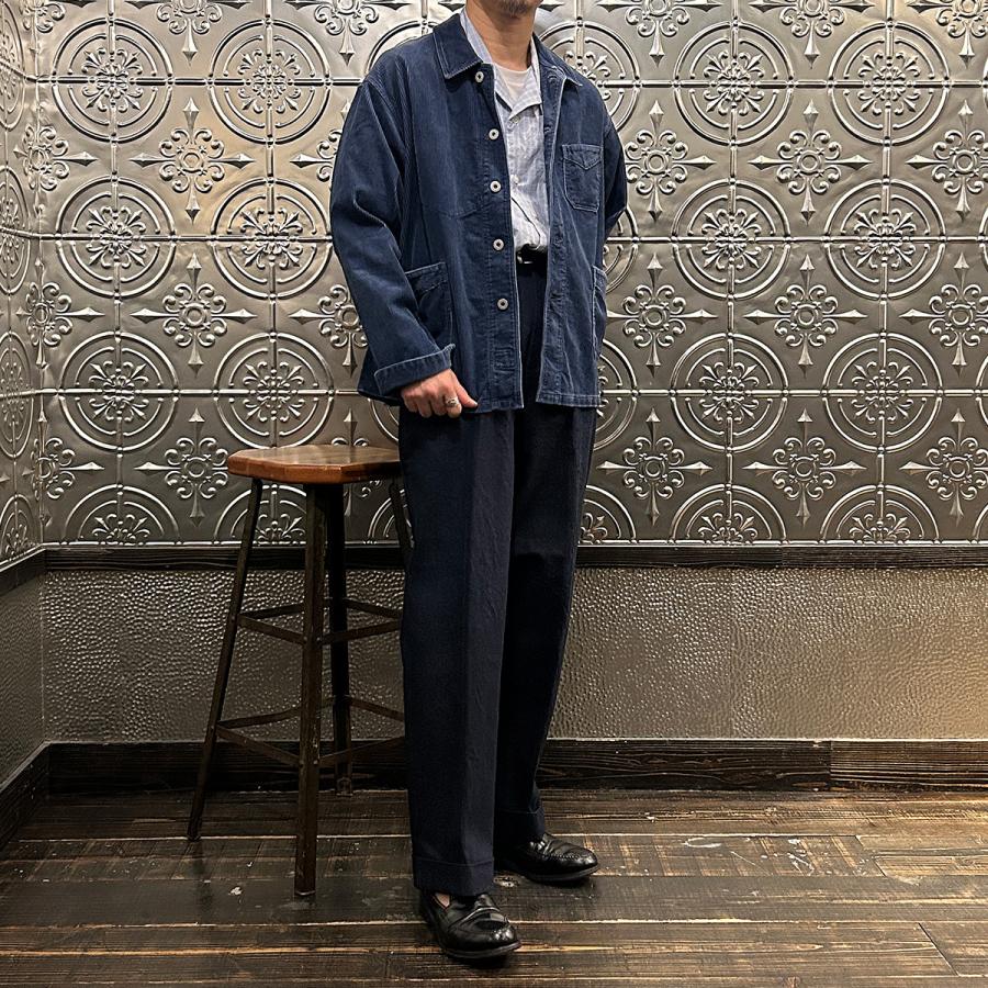 ポストオーバーオール M　スウィートベアウール カバーオール ダークネイビー POST O'ALLS（ポストオーバーオールズ） POST OVERALLS スウィートベア