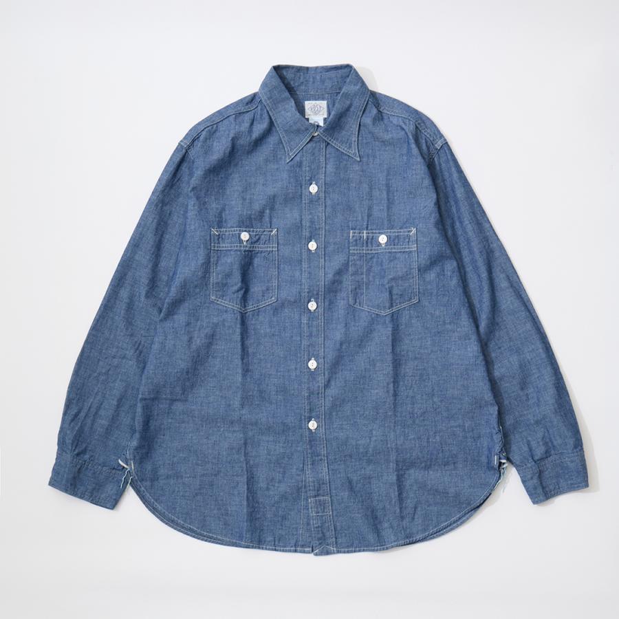 POST OVERALLS ポストオーバーオールズ セントルイス シャンブレーシャツ