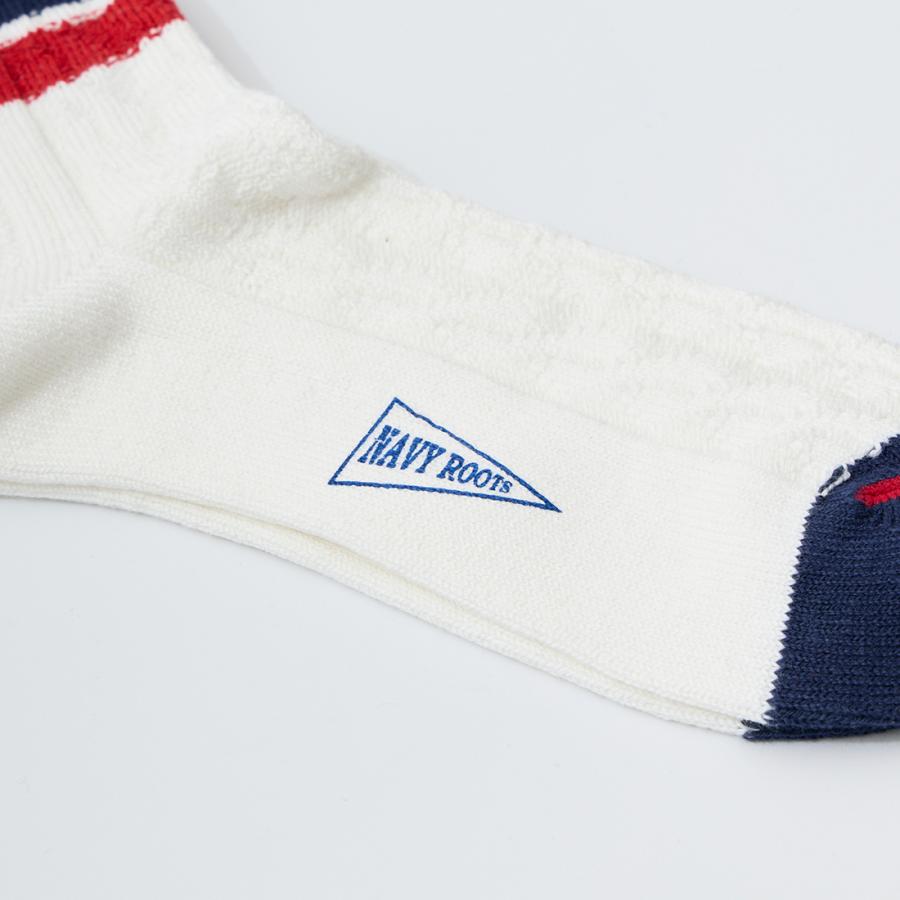 NAVY ROOTS (ネイビールーツ) ケーブル ボーダー ソックス 靴下 メンズ 日本製 | NAVY ROOTS | 03