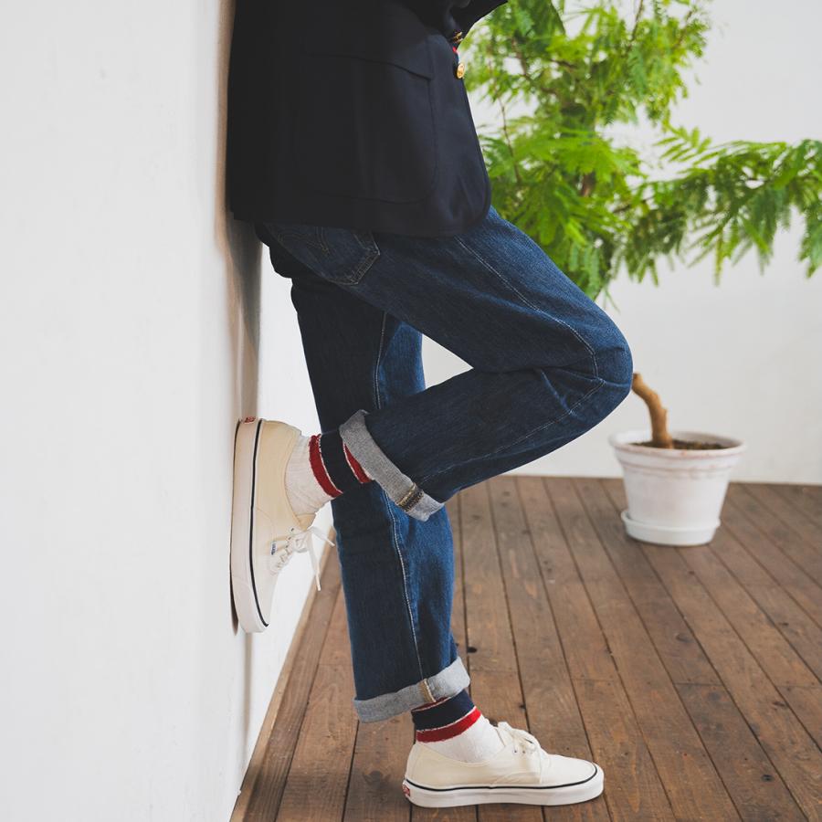 NAVY ROOTS (ネイビールーツ) ケーブル ボーダー ソックス 靴下 メンズ 日本製 | NAVY ROOTS | 07