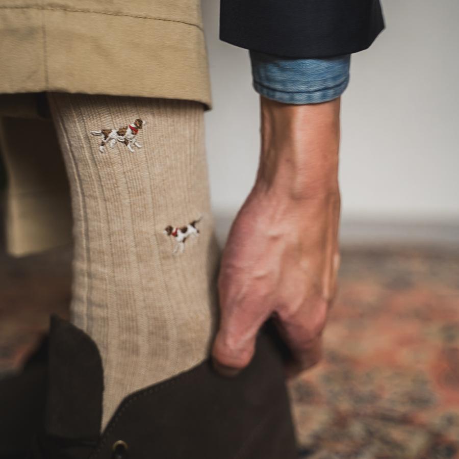 NAVY ROOTS (ネイビールーツ) ハンティング リブパイル ソックス 靴下 メンズ 日本製 | NAVY ROOTS | 05