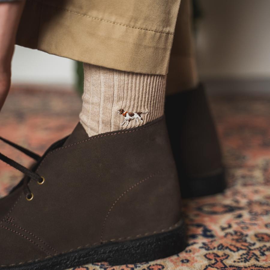 NAVY ROOTS (ネイビールーツ) ハンティング リブパイル ソックス 靴下 メンズ 日本製 | NAVY ROOTS | 07