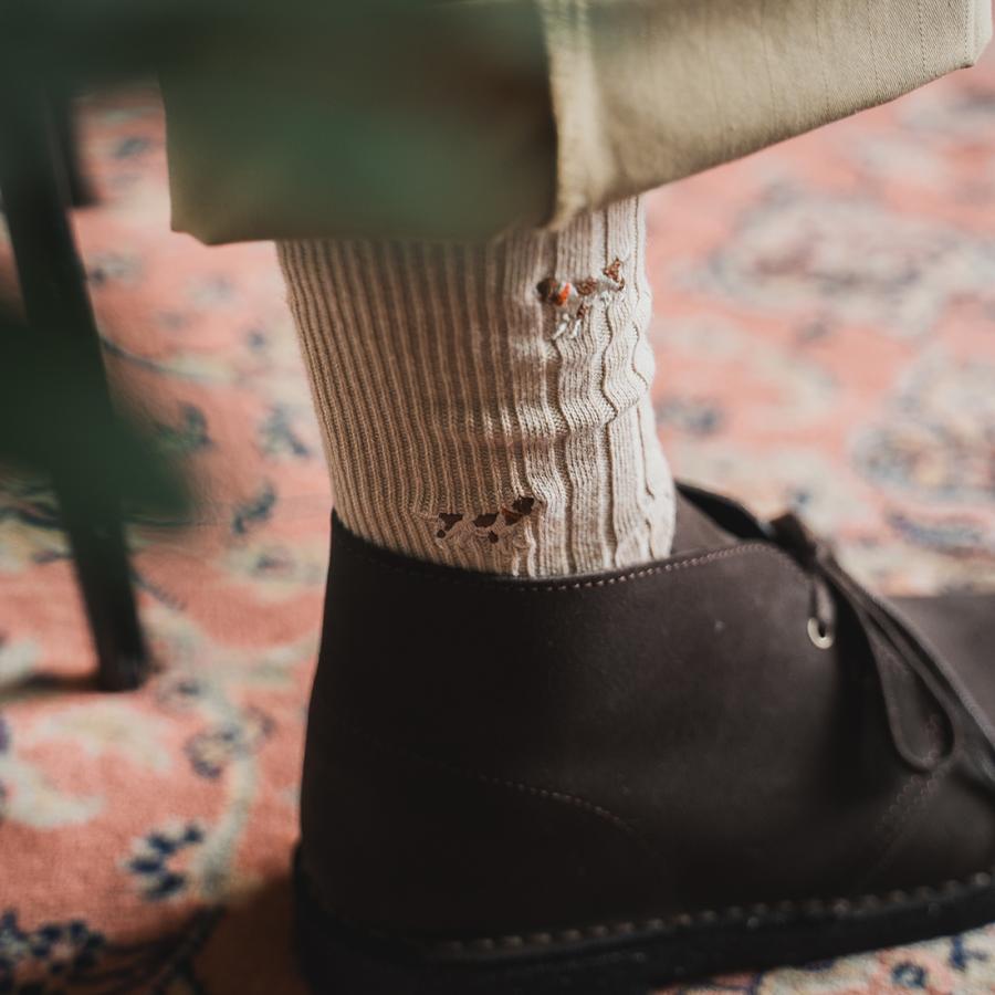 NAVY ROOTS (ネイビールーツ) ハンティング リブパイル ソックス 靴下 メンズ 日本製 | NAVY ROOTS | 08