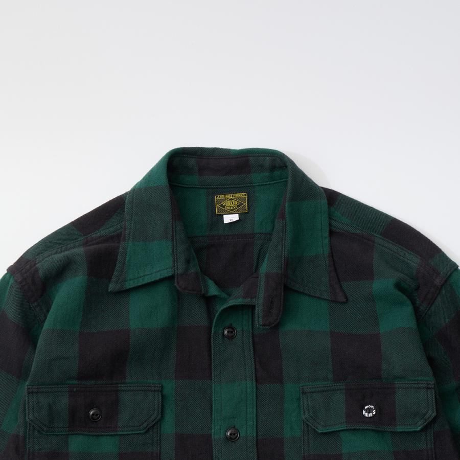 WORKERS ワーカーズ バッファローチェック フランネルシャツ 日本製