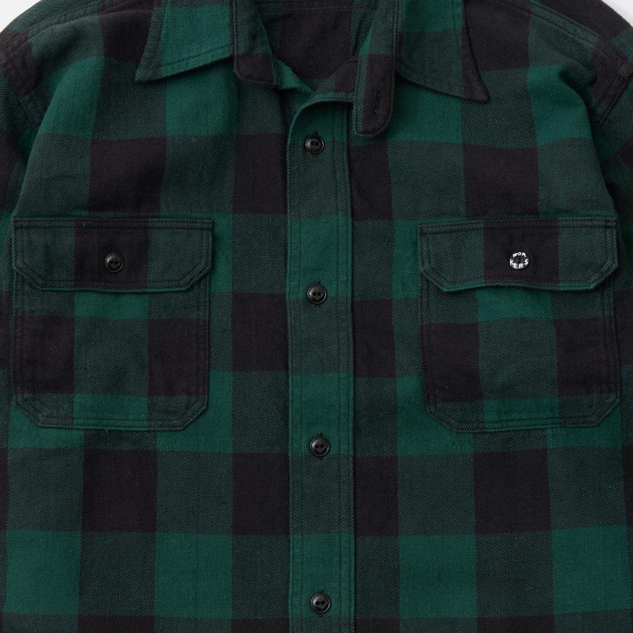 WORKERS ワーカーズ バッファローチェック フランネルシャツ 日本製