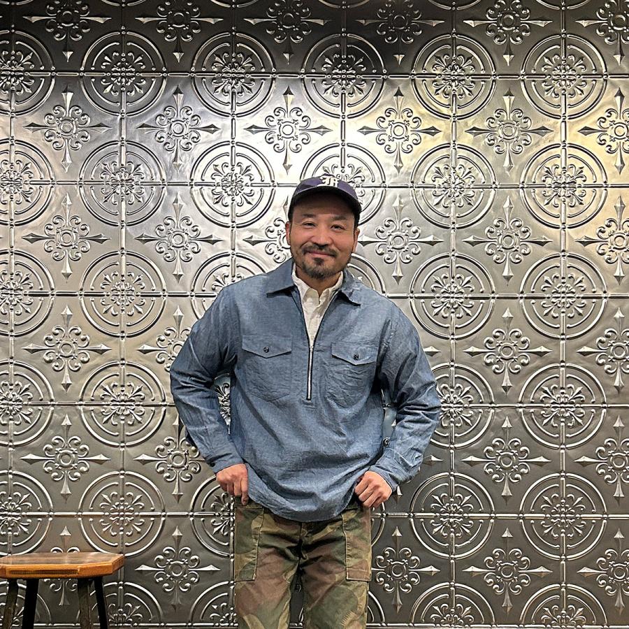 EMPIRE & SONS エンパイアアンドサンズ ハーフジップ シャンブレー 