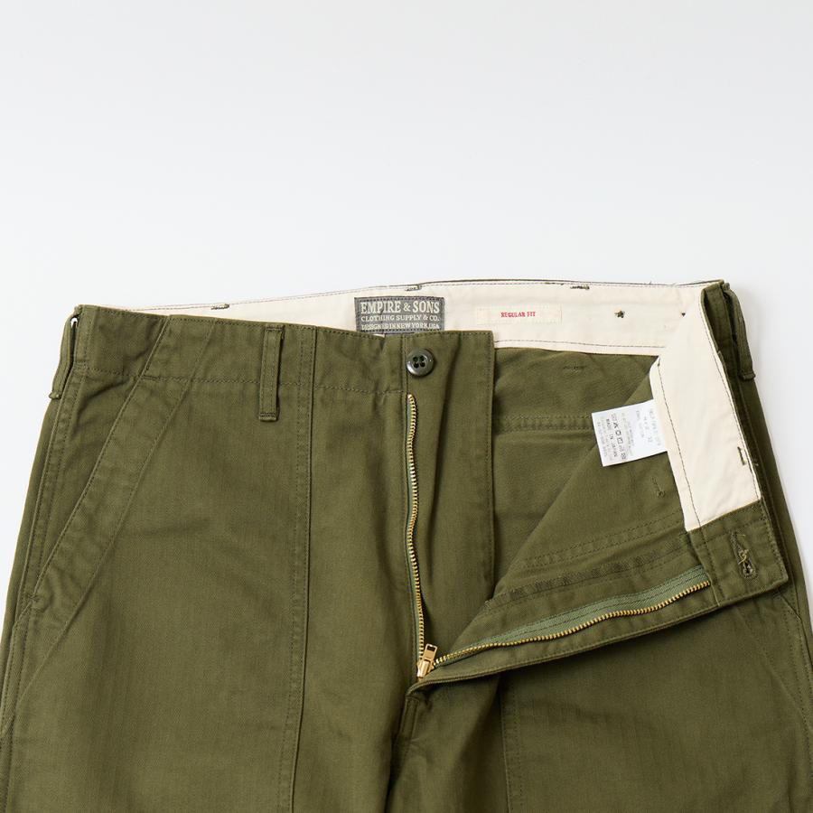 EMPIRE&SONS エンパイアアンドサンズ  ファティーグパンツ ヘリンボーン レギュラーフィット 日本製 |  | 03