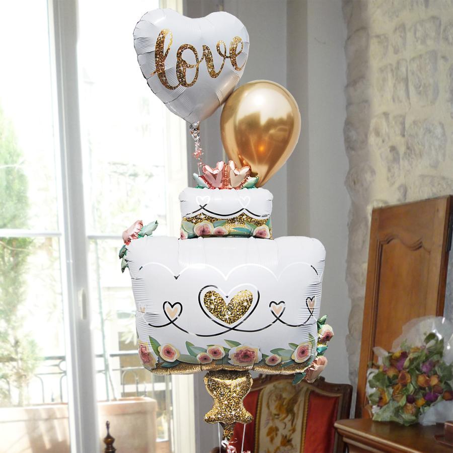 バルーン電報 ホワイト ケーキ 結婚式 受付 バルーン 誕生日プレゼント 誕生日ケーキ 女性 大人 電報 ベビーシャワー お祝い ヘリウムガス 入り Pg バルーン電報ギフト アットマート 通販 Yahoo ショッピング