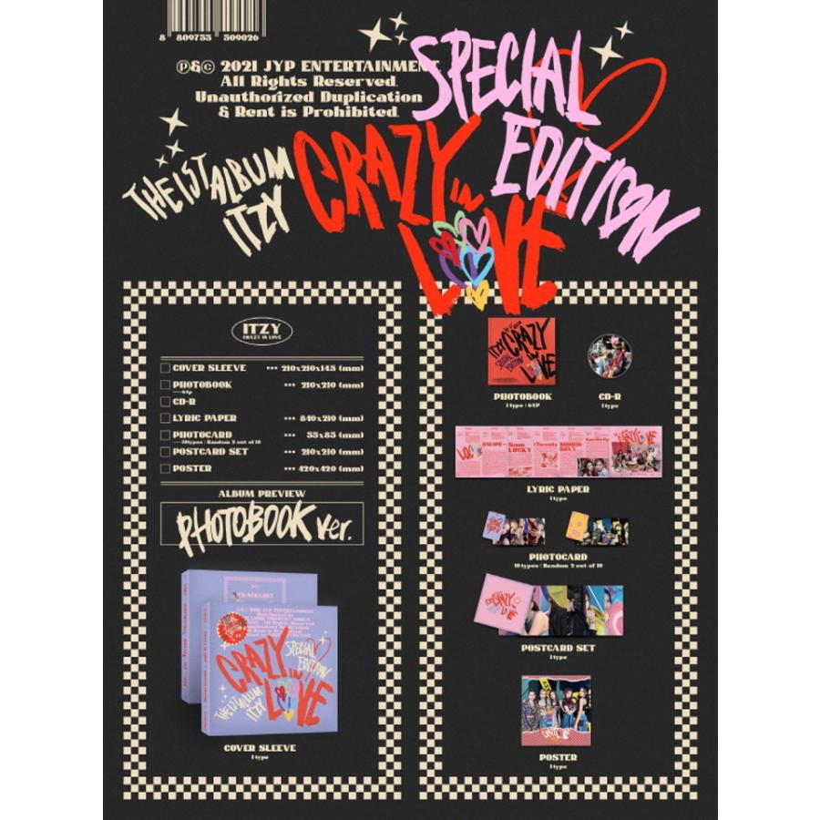 国内発送 ITZY - CRAZY IN LOVE SPECIAL EDITION PhotoBook Ver 韓国盤 CD 公式 アルバム｜expressmusic｜02