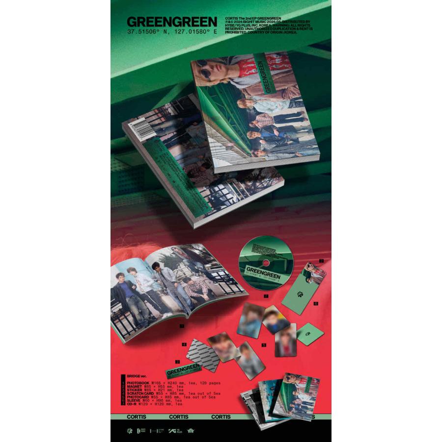 CORTIS - THE 2ND EP GREENGREEN 韓国盤 CD 公式 アルバム 3種選択