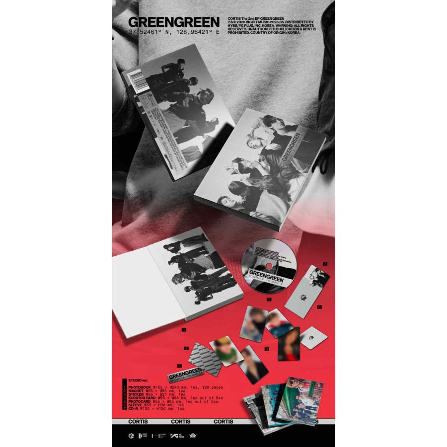 CORTIS - THE 2ND EP GREENGREEN 韓国盤 CD 公式 アルバム 3種選択