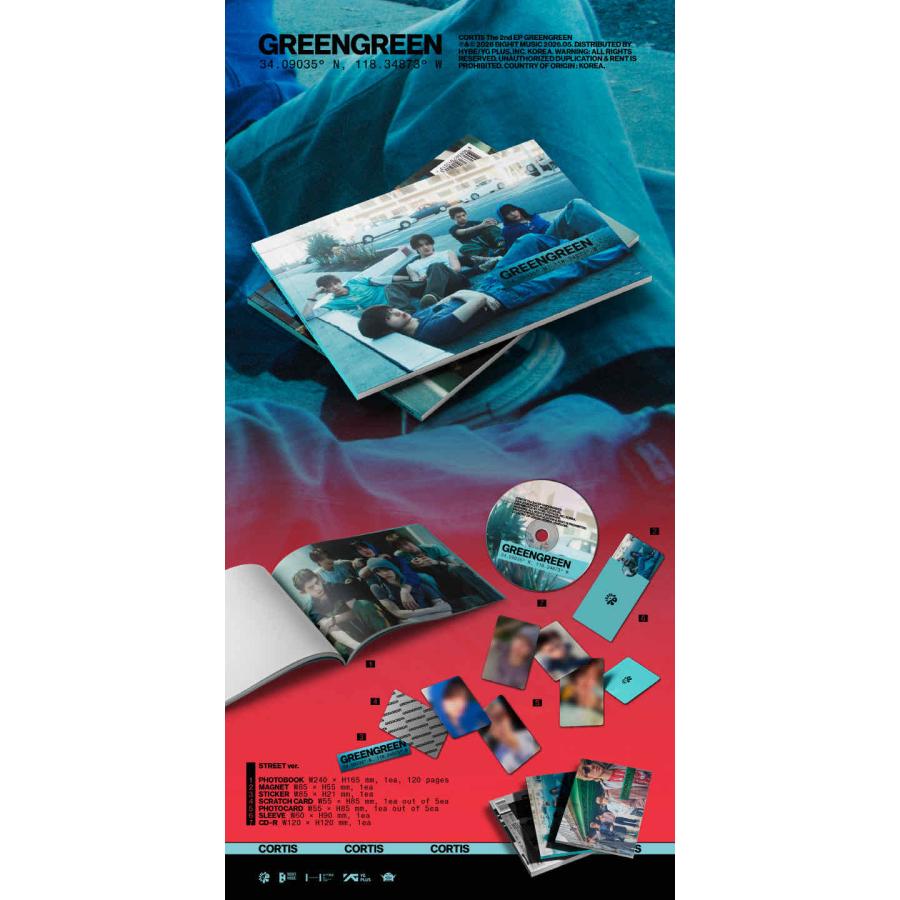 CORTIS - THE 2ND EP GREENGREEN 韓国盤 CD 公式 アルバム 3種選択