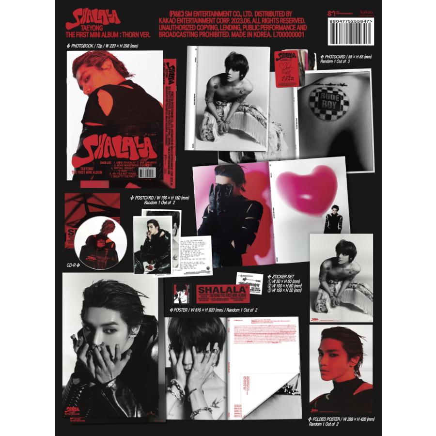 TAEYONG from NCT - SHALALA 1st Mini Album COLLECTOR VER THORN 2種