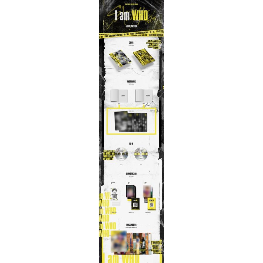 国内発送 Stray Kids - I am WHO 2ND MINI album CD 韓国盤 Ver. 選択