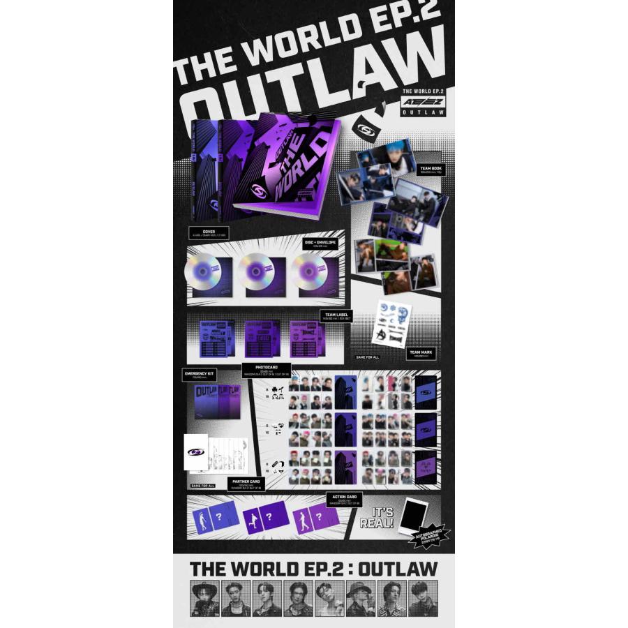 ATEEZ - THE WORLD EP.2 : OUTLAW 韓国盤 CD 公式 アルバム : MUSIC