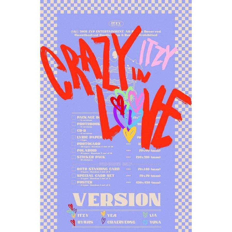 国内発送 ITZY -  CRAZY IN LOVE ファーストアルバム 韓国盤 CD バージョン選択可能 公式 アルバム｜expressmusic｜02