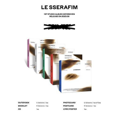 LE SSERAFIM - 1st Studio Album ' UNFORGIVEN ' COMPACT ver 韓国盤 CD 公式 アルバム ルセラフィム デジパック コンパクト｜expressmusic｜02