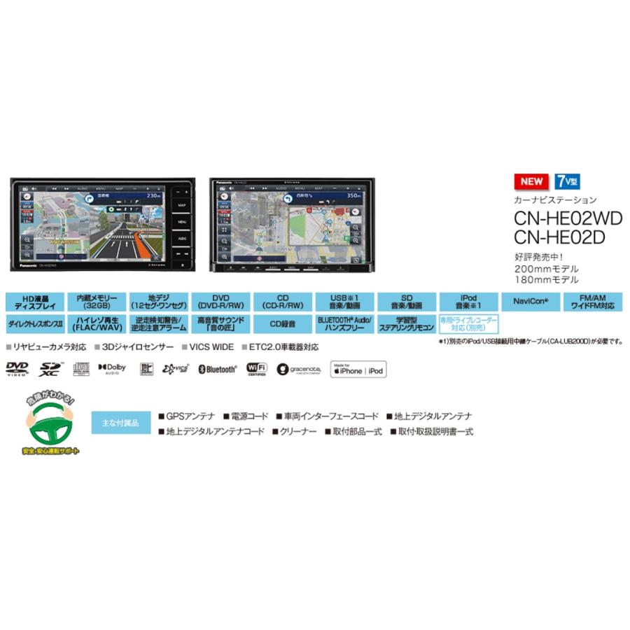 Strada 【2024年度版新地図搭載モデル】CN-HE02WD パナソニック Strada 【2024年度版新地図搭載モデル】CN-HE02WD パナソニック