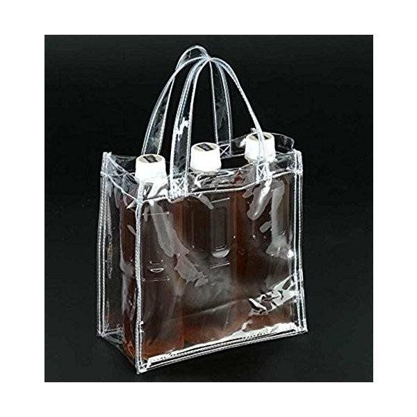 クリアバッグ トートバッグ SSサイズ 透明ビニール 幅20 高さ20 マチ
