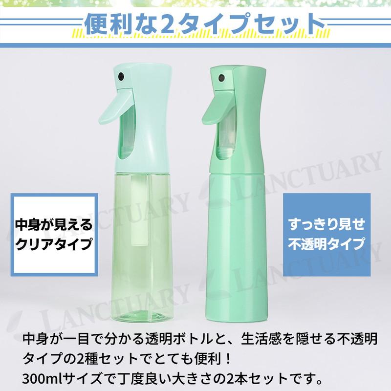 スプレーボトル ミストスプレー 2タイプ 2本セット 霧吹き ミスト