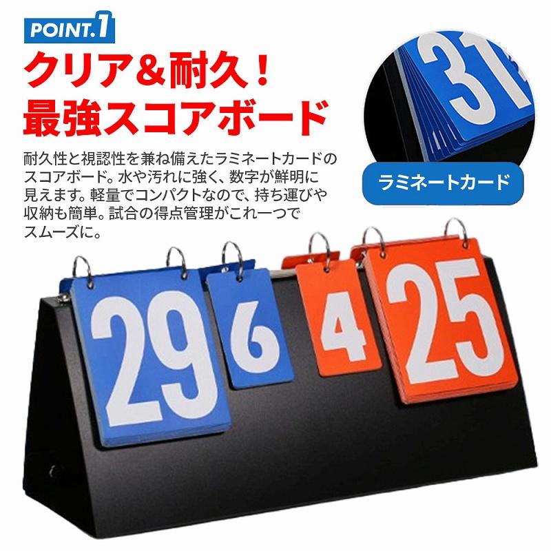 組み立て式スコアボード 手動式 コンパクト 軽量 多機能 スポーツ対応