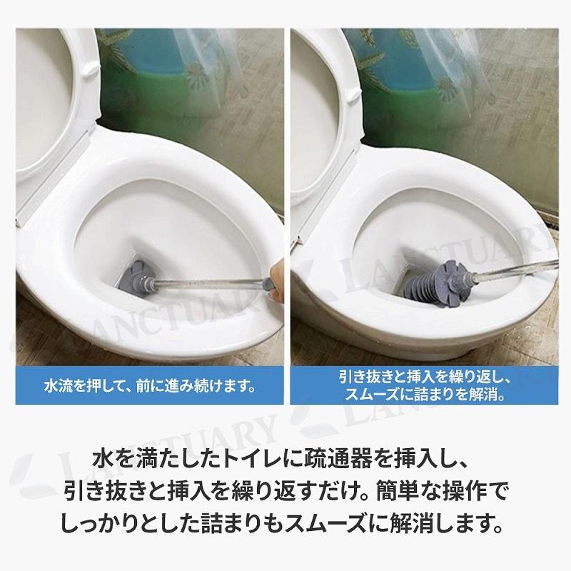 トイレつまり解消ラバーカップ グレー 節水対応 簡単操作 柔軟性 ステンレスハンドル 耐久性 家庭用 必携 掃除道具 防水設計 汚れにくい コンパクト 収納便利｜expsjapan｜09