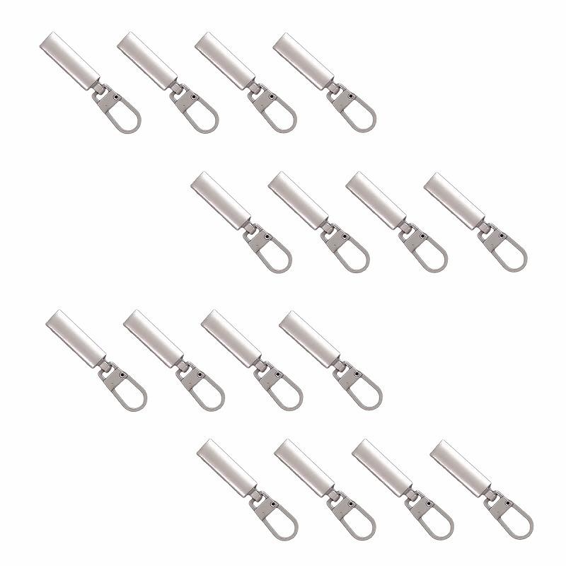 ジッパー 修理 取替 ファスナー 引き手 強力 取付簡単 シルバー