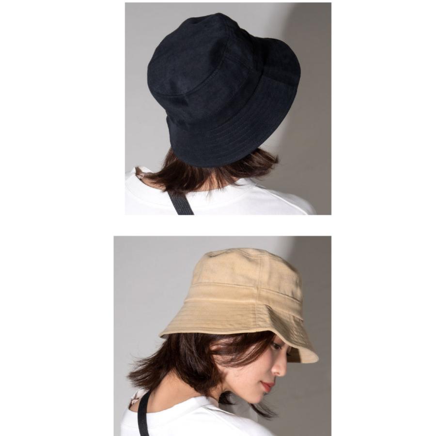 シンプル ロゴ バケットハット コットン100% レディース 帽子 UV対策｜exrevo-2｜15