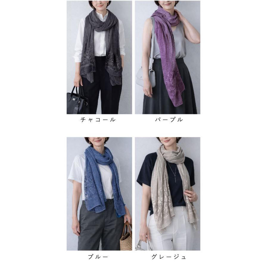 LUCIANNA（ルチアーナ） ストール 春 レディース コットン ガーゼ 大判