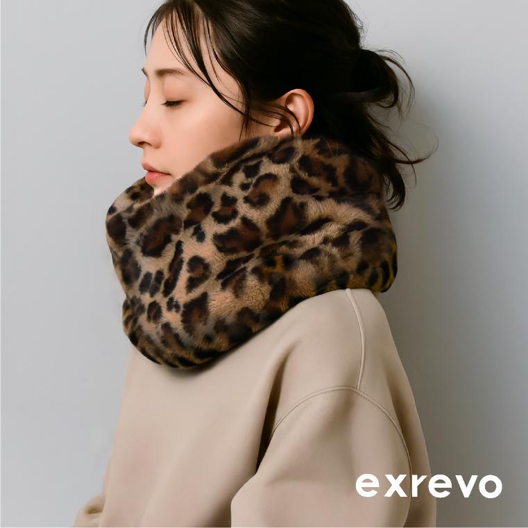 LUCIANNA（ルチアーナ） スヌード ヒョウ柄 ファー レオパード 柄