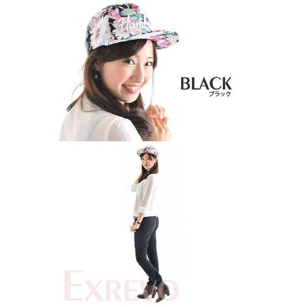 LUCIANNA 花柄 BBキャップ 大柄 トロピカル キャップ ヒップ