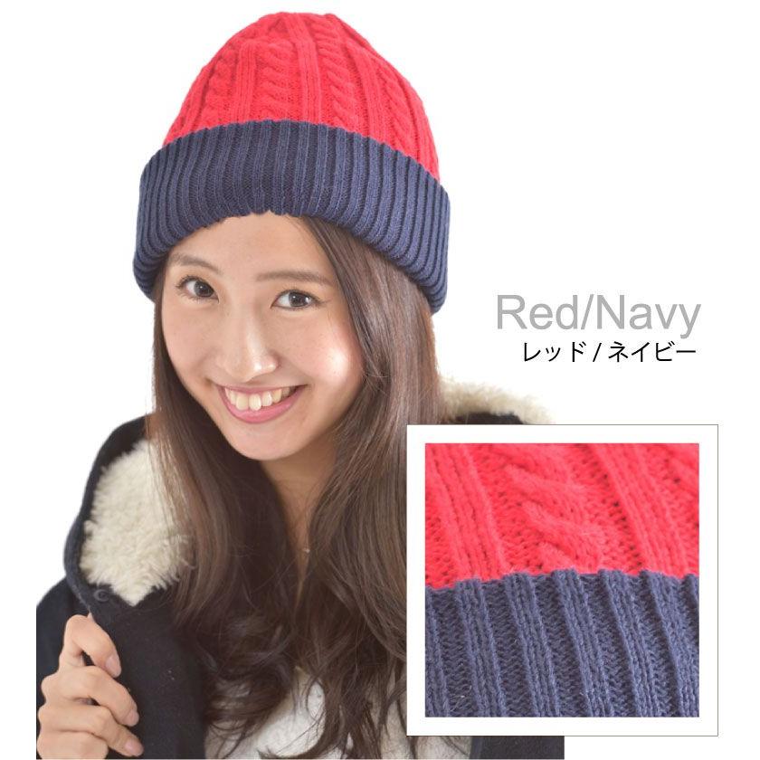 MARK & LONA ニット帽 グレー/レッド MARK & LONA ニット帽 グレー/レッド MARK & LONA ニット帽