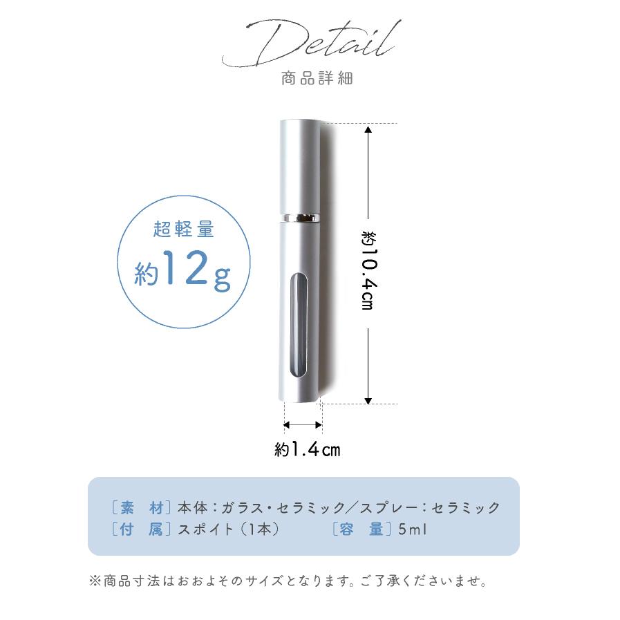 LUCIANNA アトマイザー 香水 おしゃれ スプレーボトル 4本セット