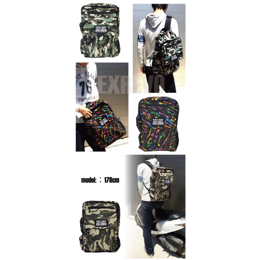 LUCIANNA リュック 大容量 a3 a4 キャンバス 迷彩柄＆ペイント柄