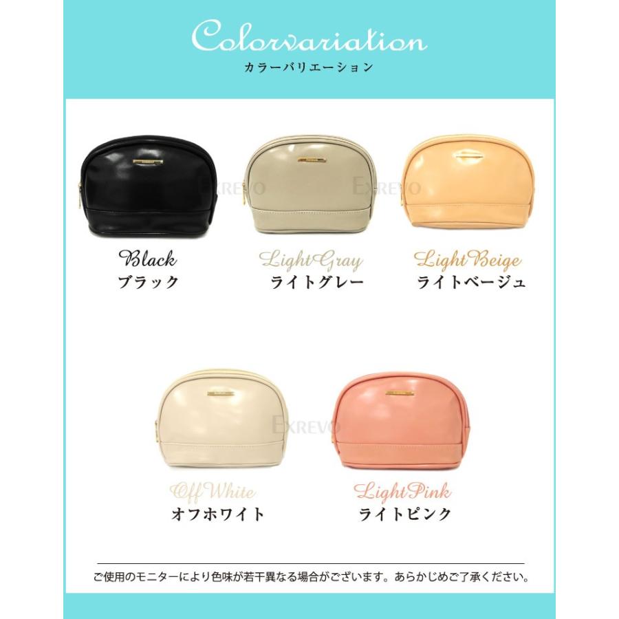 ポーチ シンプル シェル型 メイクポーチ コスメポーチ ラウンドポーチ 化粧ポーチ 大きめ 小物入れ 上品 大人 かわいい Po 65 ファッション雑貨 小物のエクレボ 通販 Yahoo ショッピング